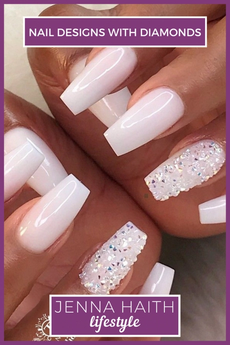 white-long-nails-with-diamonds-73-2 Unghii lungi albe cu diamante