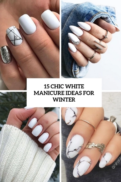 white-manicure-designs-41_3-10 Modele de manichiură albă