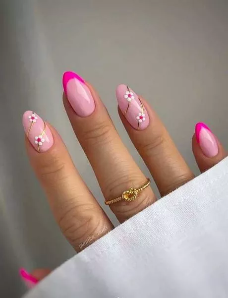 white-nails-pink-design-86_3-13 Unghii albe Design roz