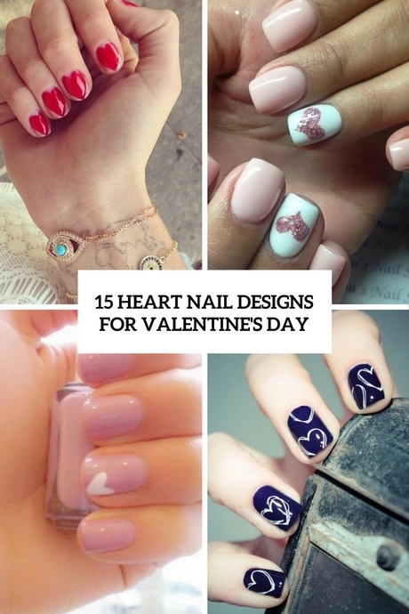 white-nails-with-pink-heart-50_11-5 Unghii albe cu inima roz
