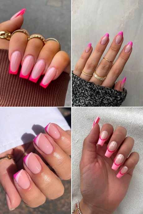 french-tip-pink-acrylic-nails-001 Sfat francez unghii acrilice roz