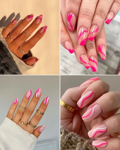 hot-pink-swirl-nails-001 Roz fierbinte vârtej cuie