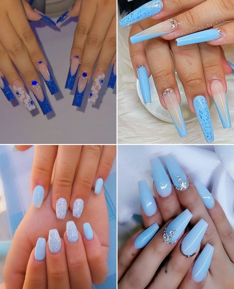 light-blue-prom-nails-001 Unghii de bal albastru deschis