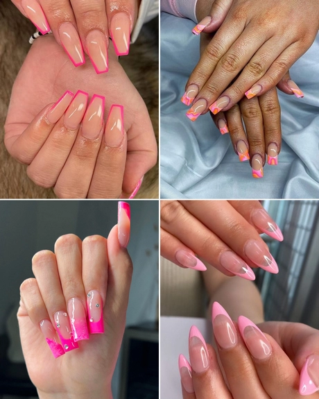 pink-french-tip-nail-001 Roz Franceză sfat unghii