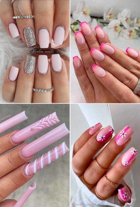 pink-square-nail-designs-001 Modele de unghii pătrate roz