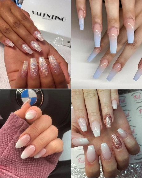 rose-gold-and-white-ombre-nails-001 Aur roz și unghii Ombre albe