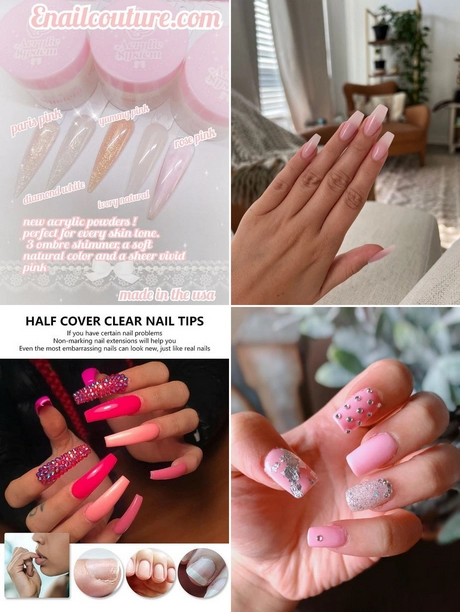 soft-pink-acrylic-nails-001 Unghii acrilice roz roz