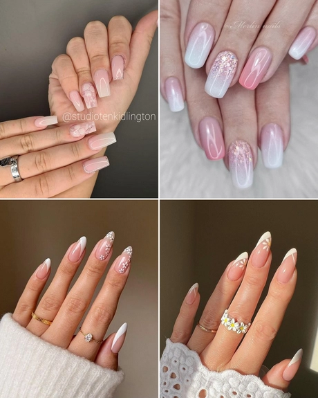 white-nails-pink-design-001 Unghii albe Design roz