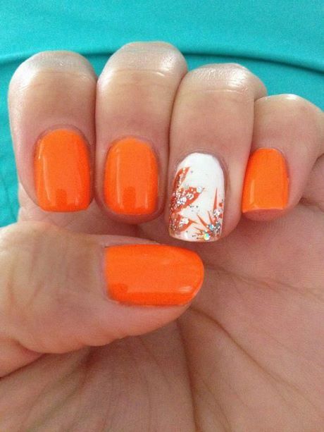 orange-nail-designs-2022-19_15 Modele de unghii portocalii 2022