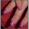 Glitter nail art modele