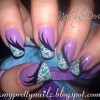 Arta unghiilor violet