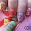 Valentine nail art