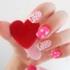 Valentine nails design de artă