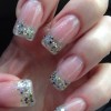Glitter gel nail art