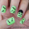 Frankenstein nail art