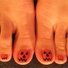 Halloween deget de la picior nail art