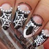 Spider nail art design