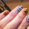 Spider nail art