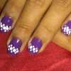 Ușor violet nail art