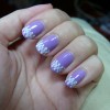 Nail art Design violet