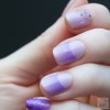 Pastel violet nail art