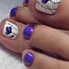 Purple toe unghii modele