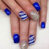 Royal albastru nail art design