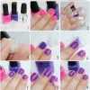Violet nail art modele