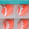 Easy lace nail art