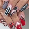 Mickey nails design