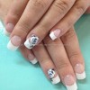 White Rose nail art