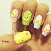 Easter chick nail art