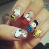 Snoopy nail art