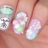 Cherry blossom nail art modele
