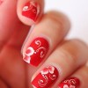Red simplu nail art