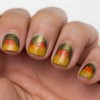 Fall nail art pentru unghii scurte