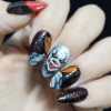 Creepy nail art modele