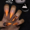 Halloween acril nail art