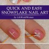Snowflake nail art pas cu pas