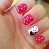 Mickey mouse nail art modele