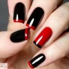 Roșu și negru de design vopsea de unghii