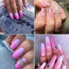 Nail art ombre roz